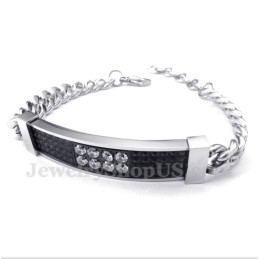 Herren Titan Black Diamond Herren Paar Armband