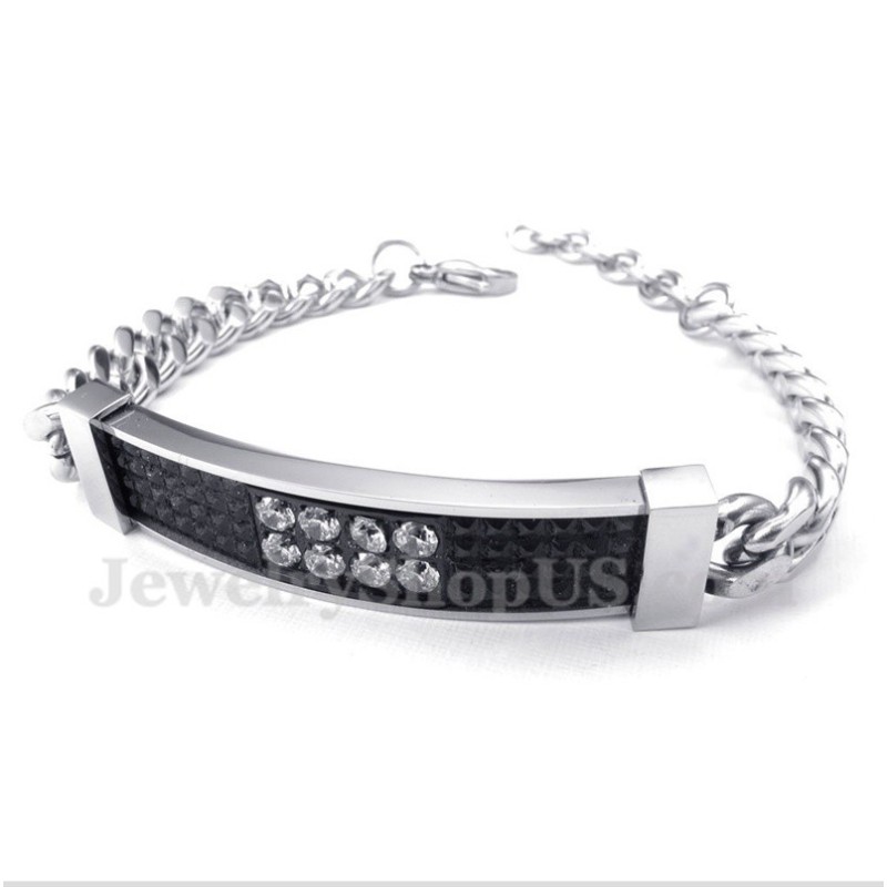 Herren Titan Black Diamond Herren Paar Armband Herren Titan Black Diamond Herren Paar Armband