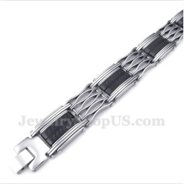 Herrenarmband Aus Titan Mit Griechischem Mäandermuster