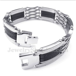 Herrenarmband Aus Titan Mit Griechischem Mäandermuster