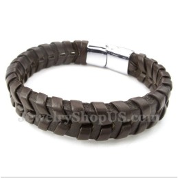 Herren Leder Titan Armband