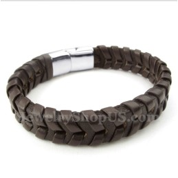 Herren Leder Titan Armband