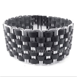 Herren Leder Titan Armband