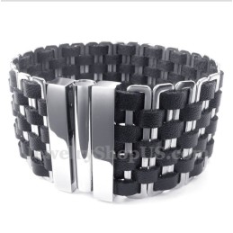 Herren Leder Titan Armband