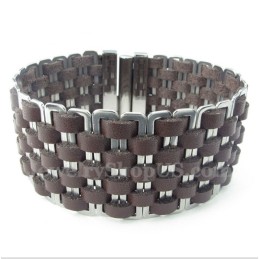 Herren Leder Titan Armband