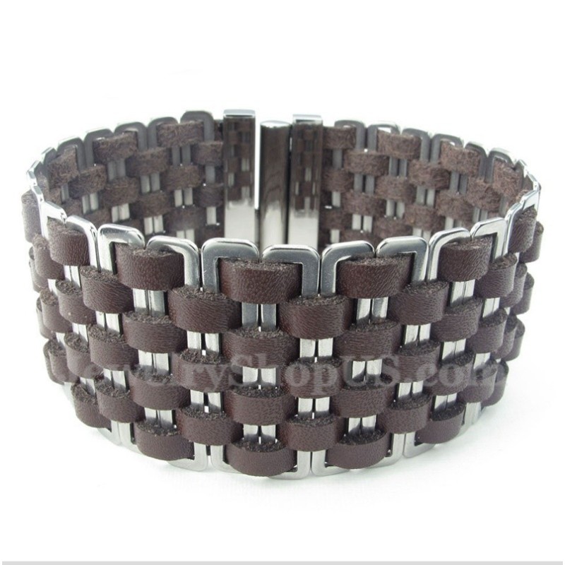 Herren Leder Titan Armband Herren Leder Titan Armband