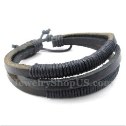 Herren Leder Titan Armband