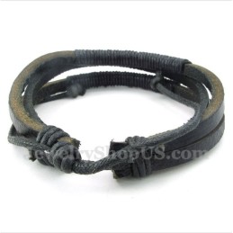 Herren Leder Titan Armband