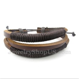 Herren Leder Titan Armband