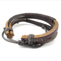 Herren Leder Titan Armband