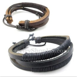 Herren Leder Titan Armband