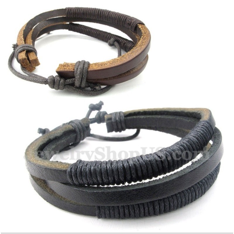 Herren Leder Titan Armband Herren Leder Titan Armband
