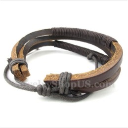 Herren Leder Titan Armband