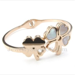 Kleeblatt-Armband Aus Titan Und Roségold Für Herren
