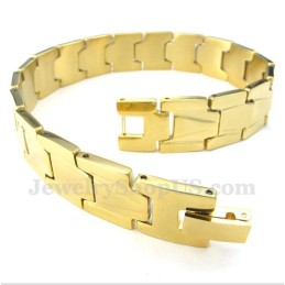 Herren-Armband Aus Goldenem Titan