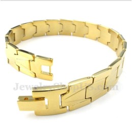 Herren-Armband Aus Goldenem Titan