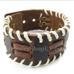Herren Leder Titan Armband
