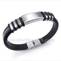 Herrenarmband Aus Kautschuk Und Titan