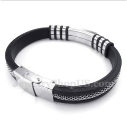 Herrenarmband Aus Kautschuk Und Titan