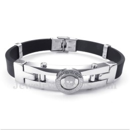 Herrenarmband Aus Titan Und Kautschuk