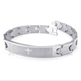 Titanarmband Mit Spanischem Bibelvers Für Herren
