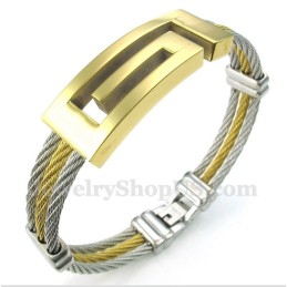 Herren-Titan-Kabelarmband