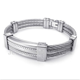 Herren-Titan-Kabelarmband