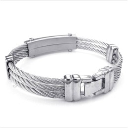 Herren-Titan-Kabelarmband