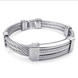 Herren-Titan-Kabelarmband