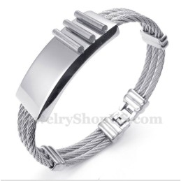 Herren-Titan-Kabelarmband