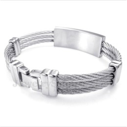 Herren-Titan-Kabelarmband