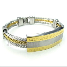 Herren-Titan-Kabelarmband