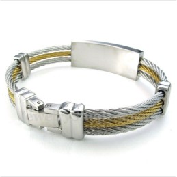 Herren-Titan-Kabelarmband
