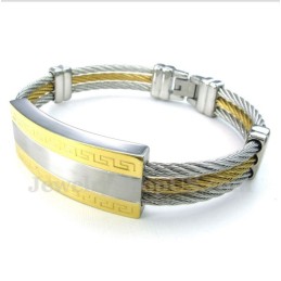 Herren-Titan-Kabelarmband