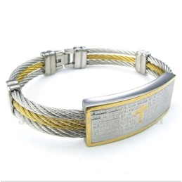 Herren-Armband Aus Titan Mit Bibelvers