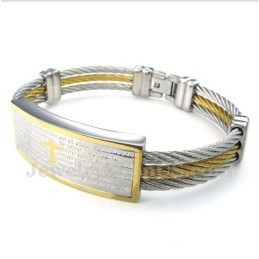 Herren-Armband Aus Titan Mit Bibelvers