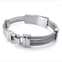 Herren-Titan-Kabelarmband