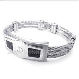 Herren-Titan-Kabelarmband