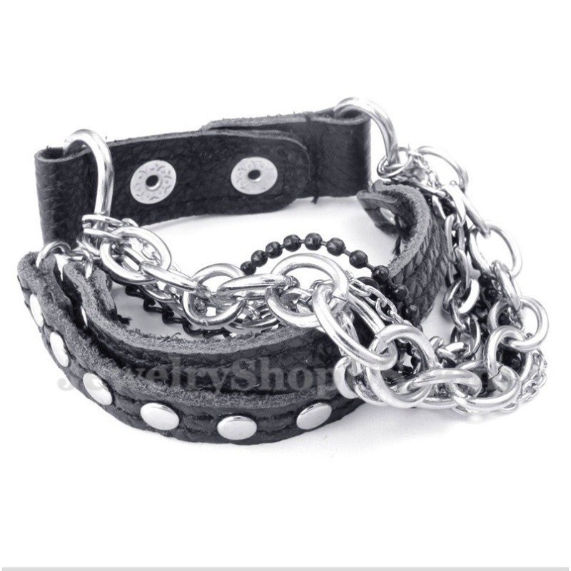 Herren Titan Lederarmband Herren Titan Lederarmband