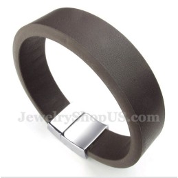 Herren Leder Magnetarmband