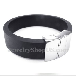 Herren Leder Magnetarmband