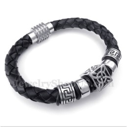Herren Leder Titan Armband