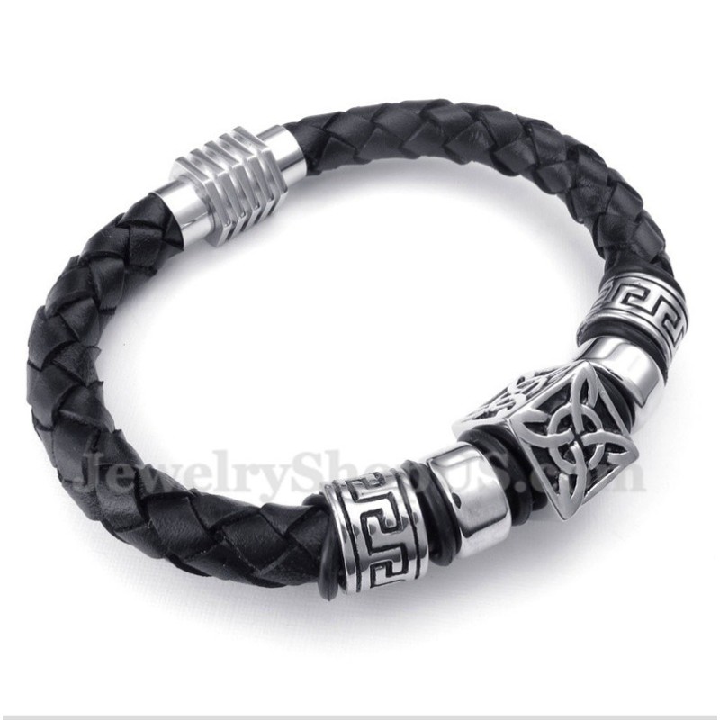 Herren Leder Titan Armband Herren Leder Titan Armband