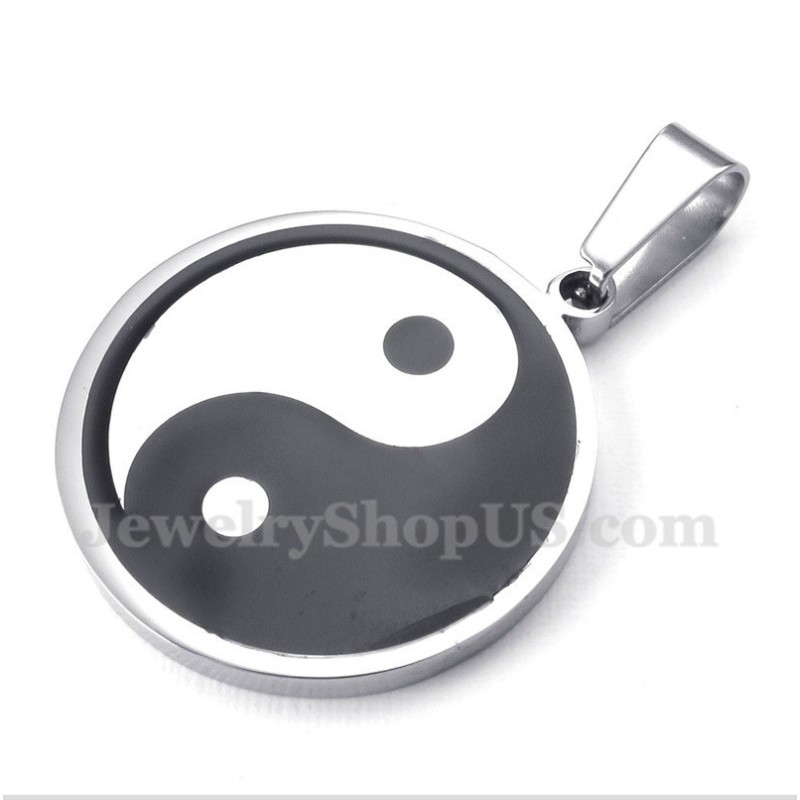 Herren-Tai-Chi-Anhänger Aus Titan Mit Kostenloser Kette Herren-Tai-Chi-Anhänger Aus Titan Mit Kostenloser Kette