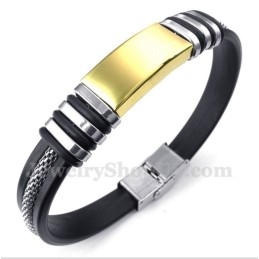 Herrenarmband Aus Titan Und Gold