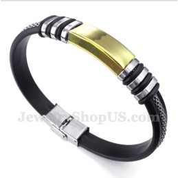 Herrenarmband Aus Titan Und Gold