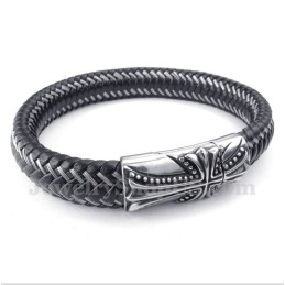 Herrenarmband Mit Kreuz Aus Titanguss