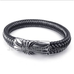 Herrenarmband Mit Kreuz Aus Titanguss