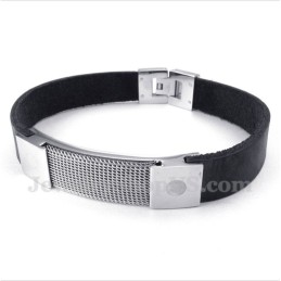 Herren Titan Armor Mesh Lederarmband