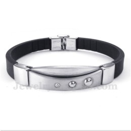 Herren-Titan-Diamant-Kautschukarmband